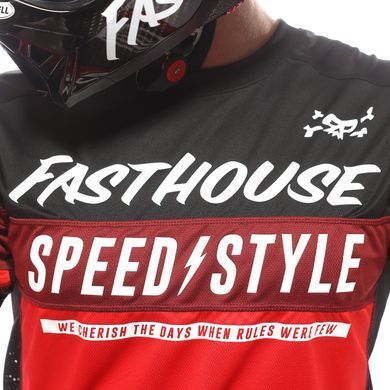 Мотокостюм FASTHOUSE Grindhouse Akin, Red/Black - 34/LG