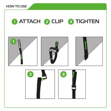 Oxford Atlas G-Hook 26mm x 1.2M Black (Pair)