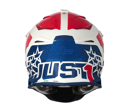 Мотошлем Just1 J39 Stars Red Blue White L