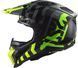 Мотошолом LS2 MX703 C X-Force Barrier Hi-Viz Yellow Green XXXL