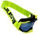 Маска кросова Just1 Iris 2.0 Logo Yellow Fluo - Black Mirror Silver Len