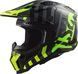 Мотошолом LS2 MX703 C X-Force Barrier Hi-Viz Yellow Green XXXL