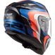 Мотошолом LS2 FF327 Challenger Galactic Blue Fluo Orange