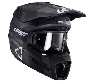 Мотошлем LEATT GPX 3.5 Stealth с очками L