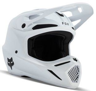 Мотошолом FOX V3 SOLID HELMET Matte White XL
