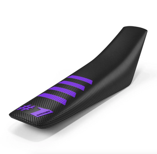Чохол для мотосидіння Onegripper - RIBBED Black/Purple