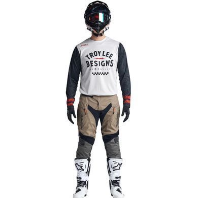 Мото джерсі TLD Scout GP Jersey RIDE ON CHARCOAL/VINTAGE WHITE XXL