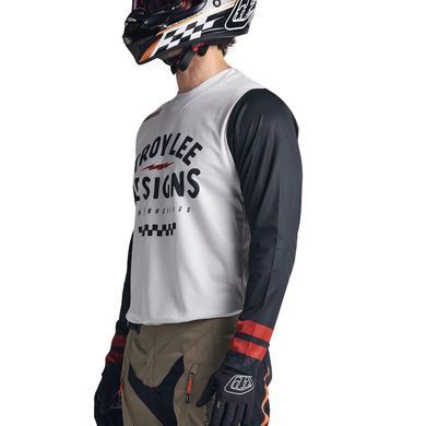 Мото джерсі TLD Scout GP Jersey RIDE ON CHARCOAL/VINTAGE WHITE XXL