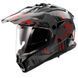 Мотошлем LS2 MX702 Pioneer 2 Crazy Black Red 06 XS
