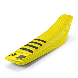 Чохол для мотосидіння Onegripper - RIBBED Yellow/Black