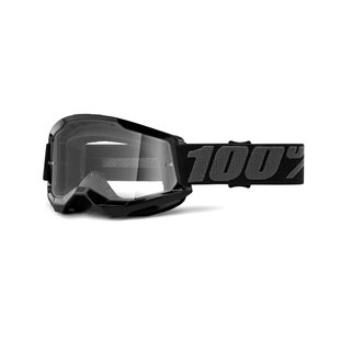 Мотоочки 100% STRATA Goggle II Black - Clear Lens