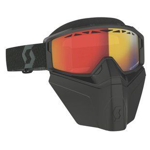 Маска кросова Goggle Primal Safari Facemask LS black light sensitive red chrome