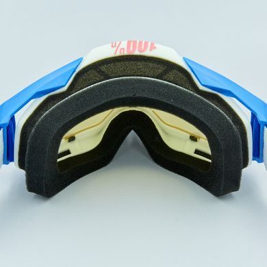 Мотоочки 100% Blue Yellow Mirror Blue Lens