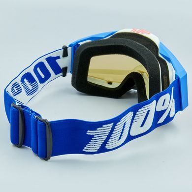 Мотоочки 100% Blue Yellow Mirror Blue Lens
