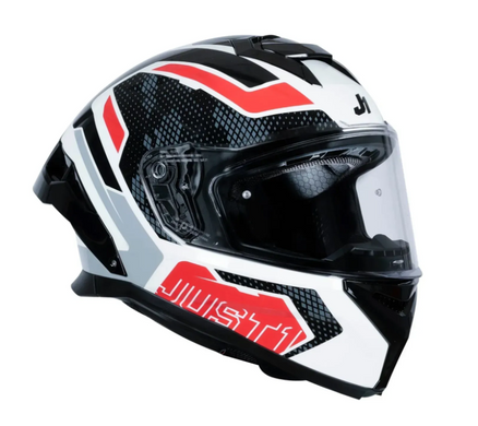 Мотошолом Just1 J-STR Union Red White Gloss S