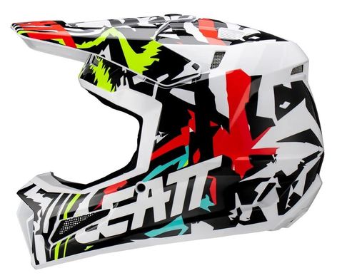 Мотошлем LEATT Helmet Moto 3.5 + Goggle Zebra L