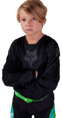 Дитяча джерсі FOX 180 Youth Jersey BLACKOUT Black YXL