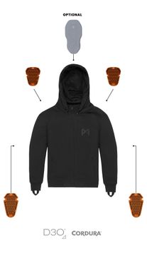 Мотокуртка PandoMoto PHANTOM HOODIE L