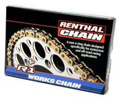 Цепь Renthal R1 Chain - 428 Gold 428-122L / No Seal