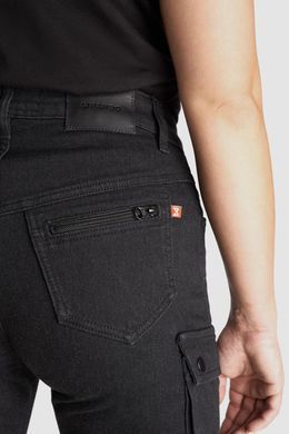 Мотоджинси одношарові PandoMoto LADY MILA Cargo Black W26-L32