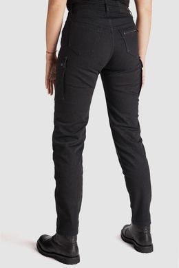 Мотоджинси одношарові PandoMoto LADY MILA Cargo Black W26-L32