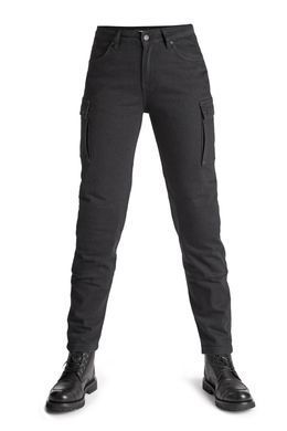 Мотоджинси одношарові PandoMoto LADY MILA Cargo Black W26-L32