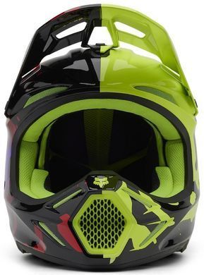 Шолом FOX V3 HELMET - THROTTLE Flo Yellow XXL