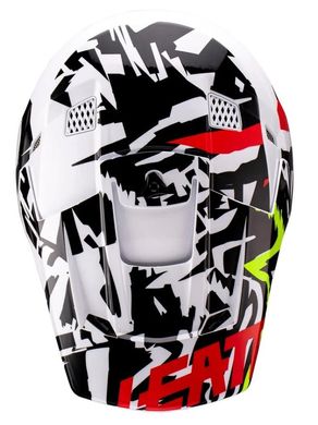 Мотошлем LEATT Helmet Moto 3.5 + Goggle Zebra M