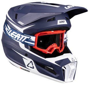 Мотошолом LEATT Moto 3.5 JR Helmet + Goggle Blue YM