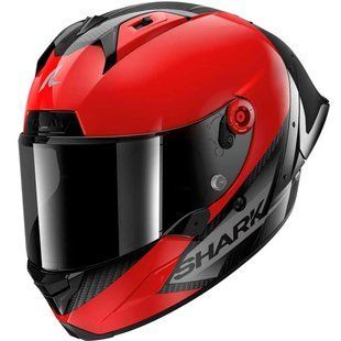 Мотошолом SHARK Aeron-GP Blank SP Carbon Red Anthracite M