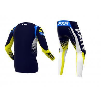 Мотоджерси FXR Revo MX 22-Midnight/White/Yellow XL