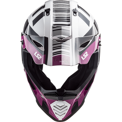 Мотошлем LS2 MX437 Fast EVO Xcode Gloss White Violet S