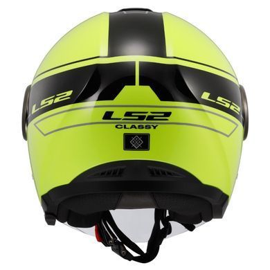 Мотошолом LS2 OF620 Classy Classic Black Hi-Vis Yellow M