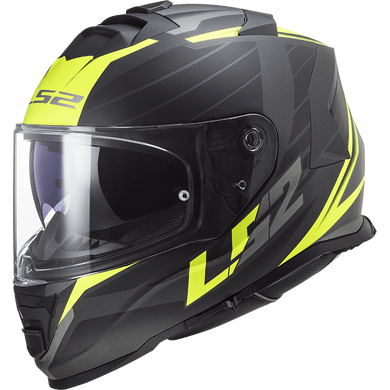 Мотошлем LS2 FF800 Storm 2 Nerve M.Black H-V Yellow S