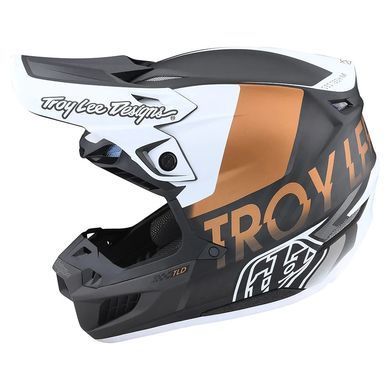 Мото Шолом TLD SE5 Carbon Helmet QUALIFIER WHITE / BRONZE LG