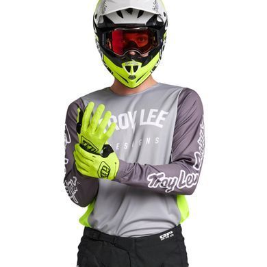 Мото джерсі TLD GP PRO JERSEY BOLTZ SILVER/GLO GREEN XXL
