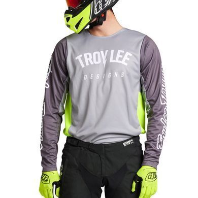 Мото джерсі TLD GP PRO JERSEY BOLTZ SILVER/GLO GREEN XXL