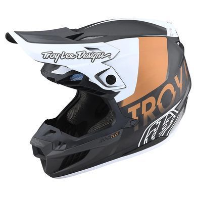 Мото Шолом TLD SE5 Carbon Helmet QUALIFIER WHITE / BRONZE LG