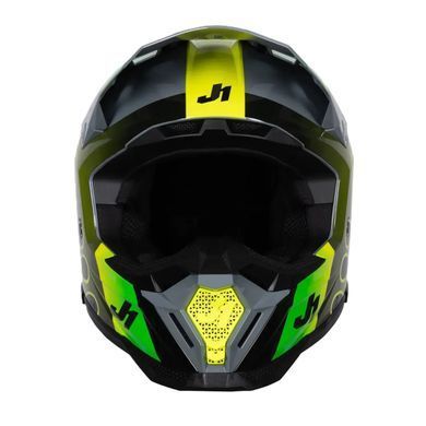 Мотошолом Just1 J40 Sixties Yellow Black Grey Gloss L