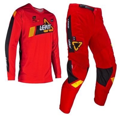 Підліткові джерсі штани LEATT Ride Kit 3.5 Junior Red 24/Medium