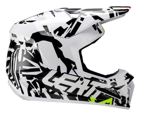 Мотошлем LEATT Helmet Moto 3.5 + Goggle Zebra M