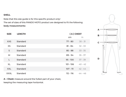 Захист тіла PandoMoto Shell UHMWPE 3 AA L