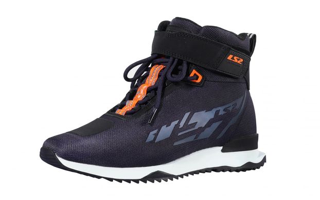 Мотоботы LS2 Acrux Man Boots Dark Blue Hi-Vis Orange 42