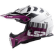 Мотошлем LS2 MX437 Fast EVO Xcode Gloss White Violet S