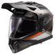 Мотошлем LS2 MX702 Pioneer 2 100TH Meridian Matt Black Light Gray Orange L