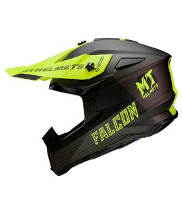 Мотошлем MT FALCON System Matt Fluor Yellow L