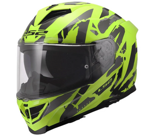 Мотошолом LS2 FF818 Storm 3 Kaos Hi-Vis Yellow L