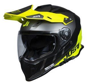 Мотошолом Just1 J34 Pro Outerspace White Fluo Yellow Black