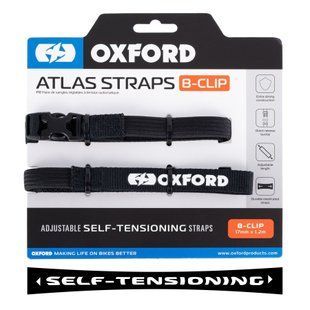 Ремені багажні Oxford Atlas B-Clip 17mm x 1.2M Black