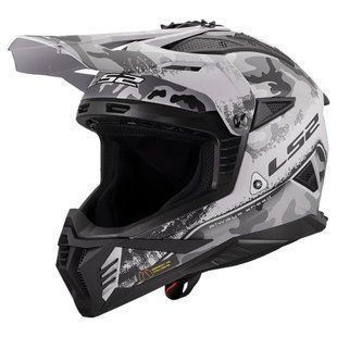 Мотошолом LS2 MX708 Fast 2 Carbine Matt Tonal Gray Black L